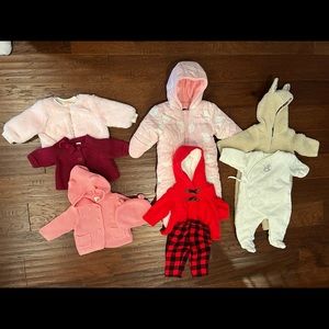 Baby girl winter bundle in size 3-6 months